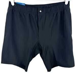 Right Of Way Men's Shorts Medium Black‎ Row Max Woven Unlined Casual Zip Pocket